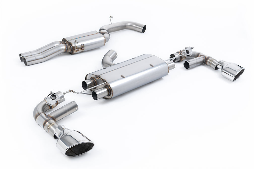 Milltek 80mm Resonated Cat-Back Exhaust for Audi TTRS MK3, Polished Tips