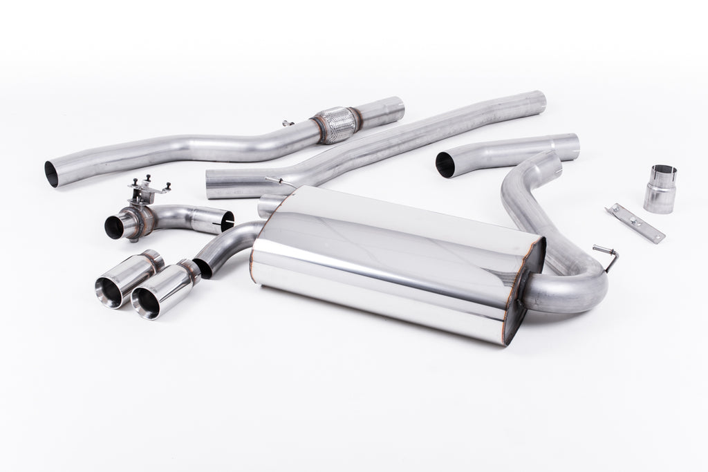 Milltek Non-Resonated Cat-Back Exhaust for BMW F32 428i, Polished Tips