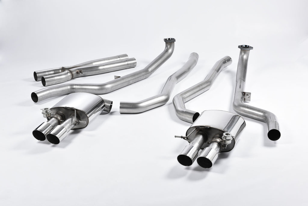 Milltek Resonated Cat-Back Exhaust for BMW F10 M5, Polished Tips