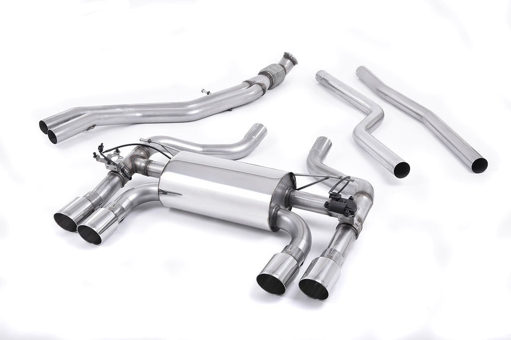 Milltek Valved Cat-Back Exhaust for BMW F87 M2, Polished Tips