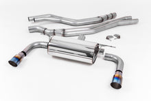 Load image into Gallery viewer, Milltek Resonated Cat-Back Exhaust for BMW 2 Series M240i Coupe (F22 LCI), Burnt Titanium Tips