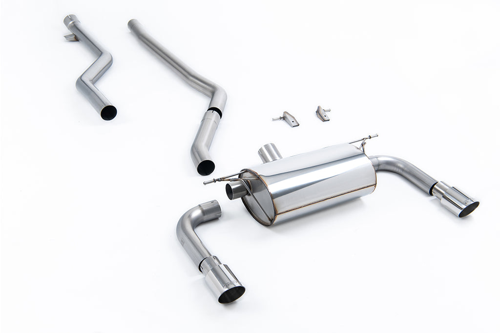 Milltek Non-Resonated Race Cat-Back Exhaust for BMW F30 320i M Sport, Polished Tips (SSXBM1072)