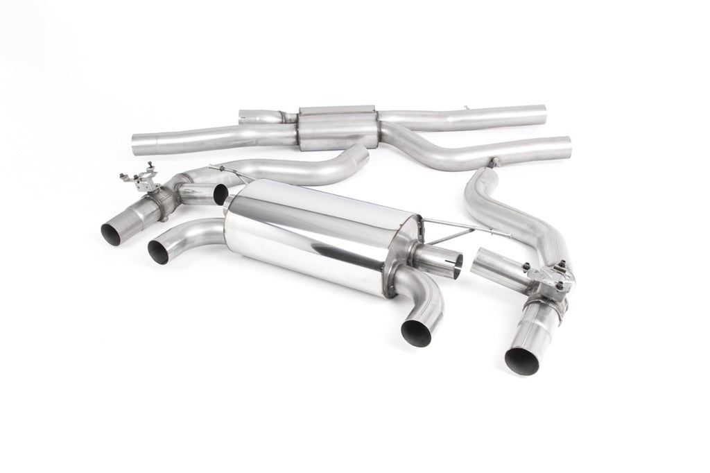 Milltek GPF-Back Exhaust for BMW F87 M2 Competition, Cerakote Black Tips