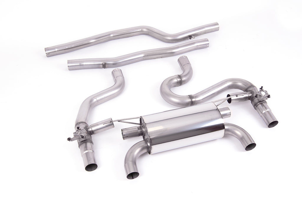 Milltek Equal Length GPF/OPF Back Exhaust for BMW F87 M2 Comp, Cerakote Black Tips
