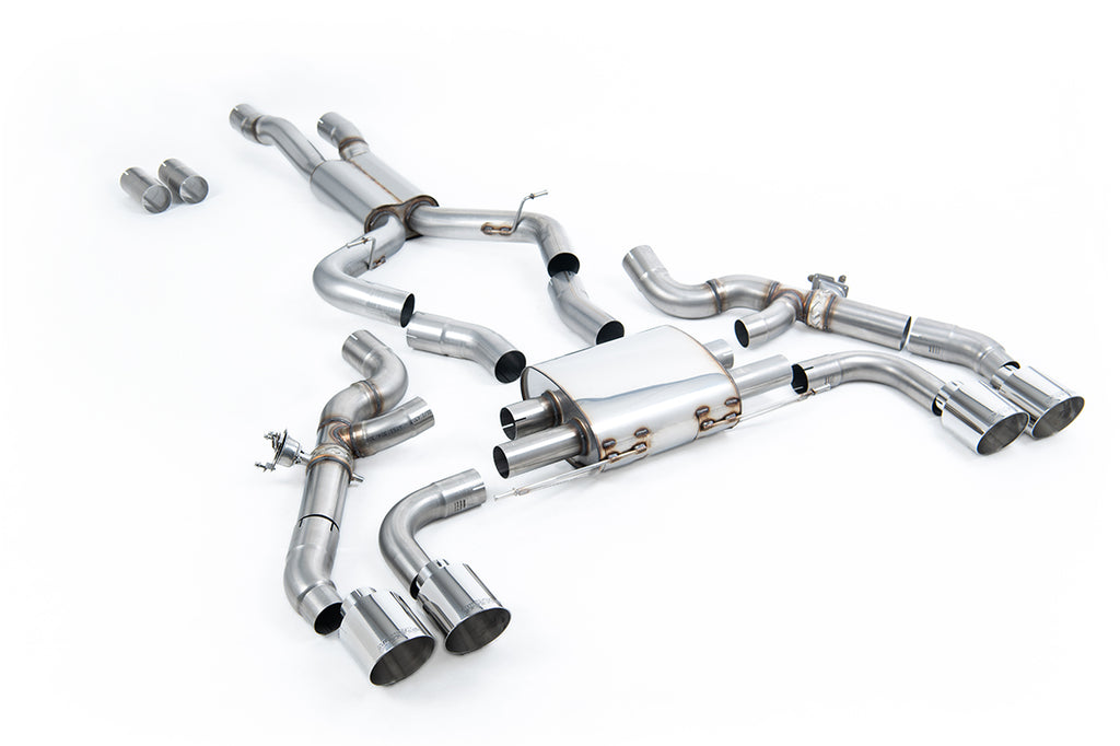 Milltek 80mm OPF/GPF Back System for BMW X3 G01 X4 G02 S58, Polished Tips