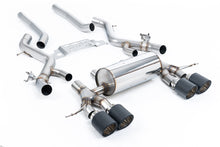 Load image into Gallery viewer, Milltek Non-Resonated Secondary Cat-Back Exhaust for BMW G87 M2, Carbon Fibre Tips