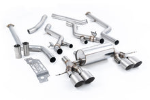 Load image into Gallery viewer, Milltek Non-Resonated Cat-Back Exhaust for BMW G87 M2, Brushed Titanium Tips
