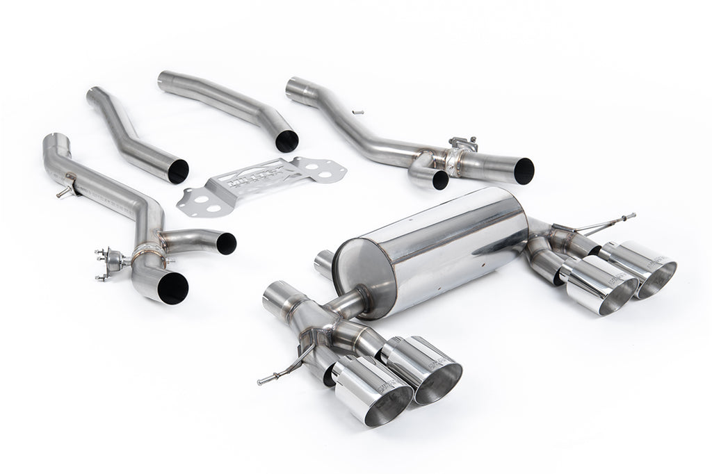 Milltek 80mm OPF/GPF Back Exhaust for BMW G8X M3 M4, Polished Tips