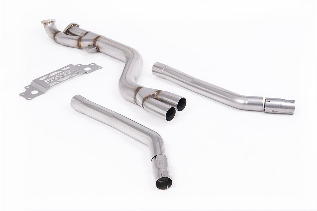Milltek Non-Resonated 102mm Mid-Pipe for BMW G87 M2, Fits OE Axle-Back