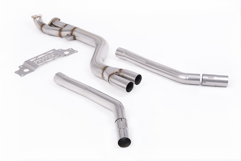 Milltek Non-Resonated 102mm Mid-Pipe for BMW G87 M2, Fits Milltek Axle-Back