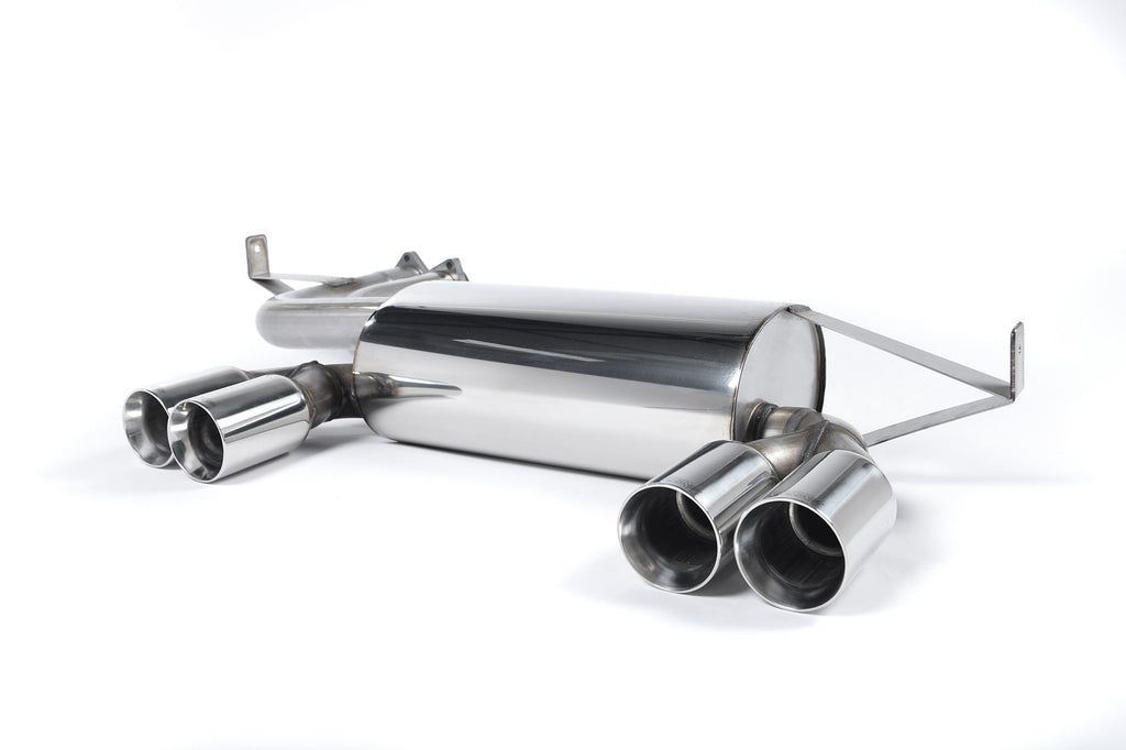 Milltek Rear Silencer for BMW E46 M3 CSL, Quad Polished Tips