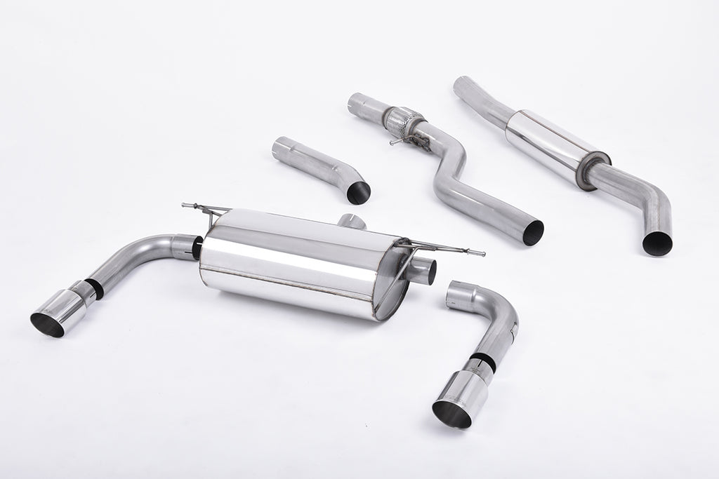 Milltek Resonated Cat-Back Exhaust for BMW F30 328i M Sport, Twin Polished Tips