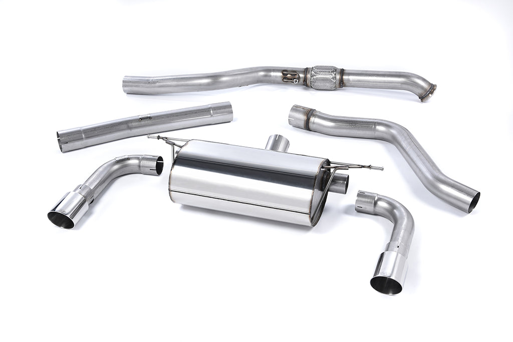 Milltek Resonated Cat-Back Exhaust for BMW F22 M235i, Polished Tips