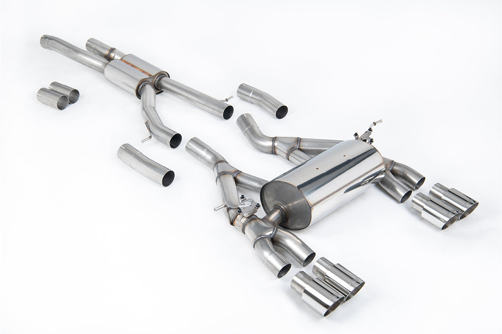 Milltek Cat-Back Exhaust for BMW F80 M3 F82 M4, Polished Tips