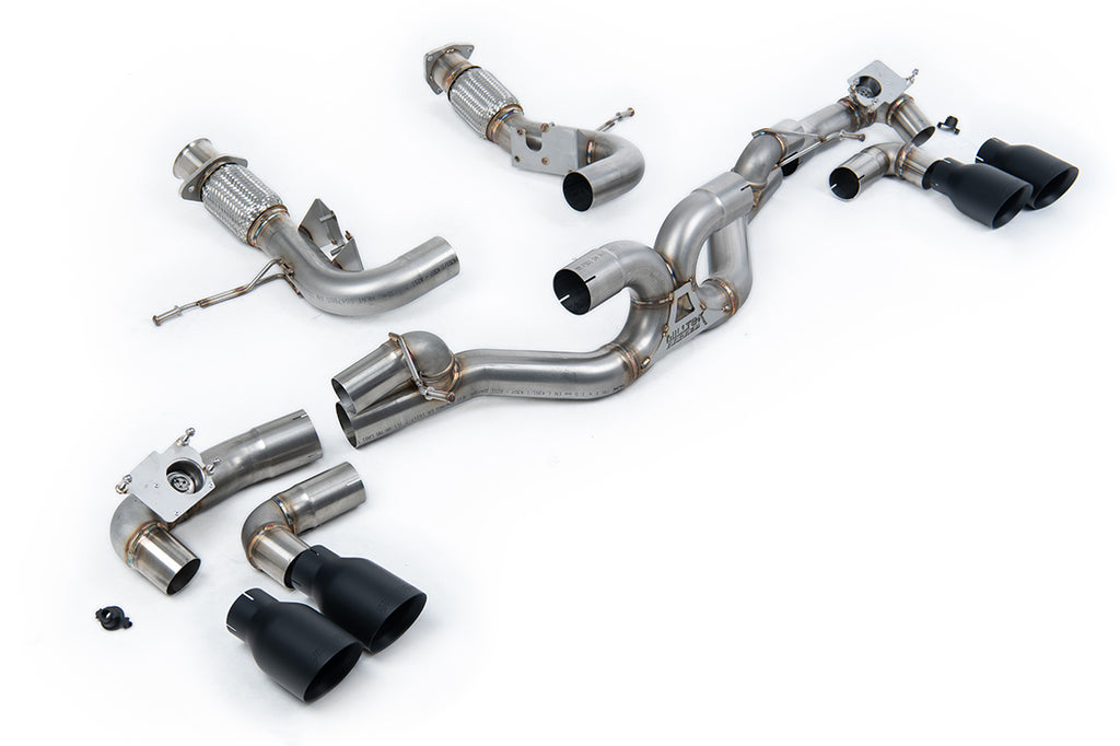 Milltek Cat-Back Exhaust for Chevrolet Corvette C8, Cerakote Black Tips