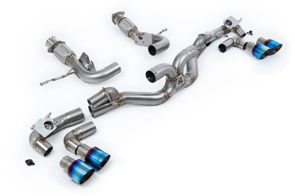 Milltek Cat-Back Exhaust for Chevrolet Corvette C8 Stingray, Burnt/Blue Titanium Tips