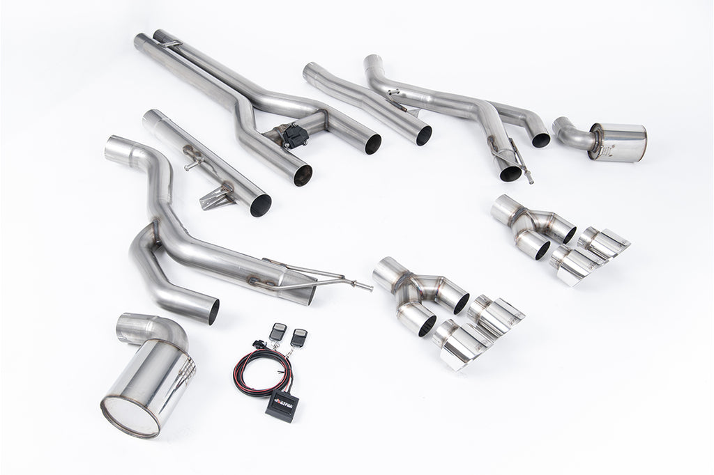 Milltek Front Pipe-Back for Dodge Challenger SRT Hellcat, Polished Tips