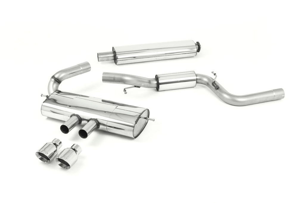 Milltek Resonated Cat-Back Exhaust for Ford Focus MK3 ST, Polished Tips