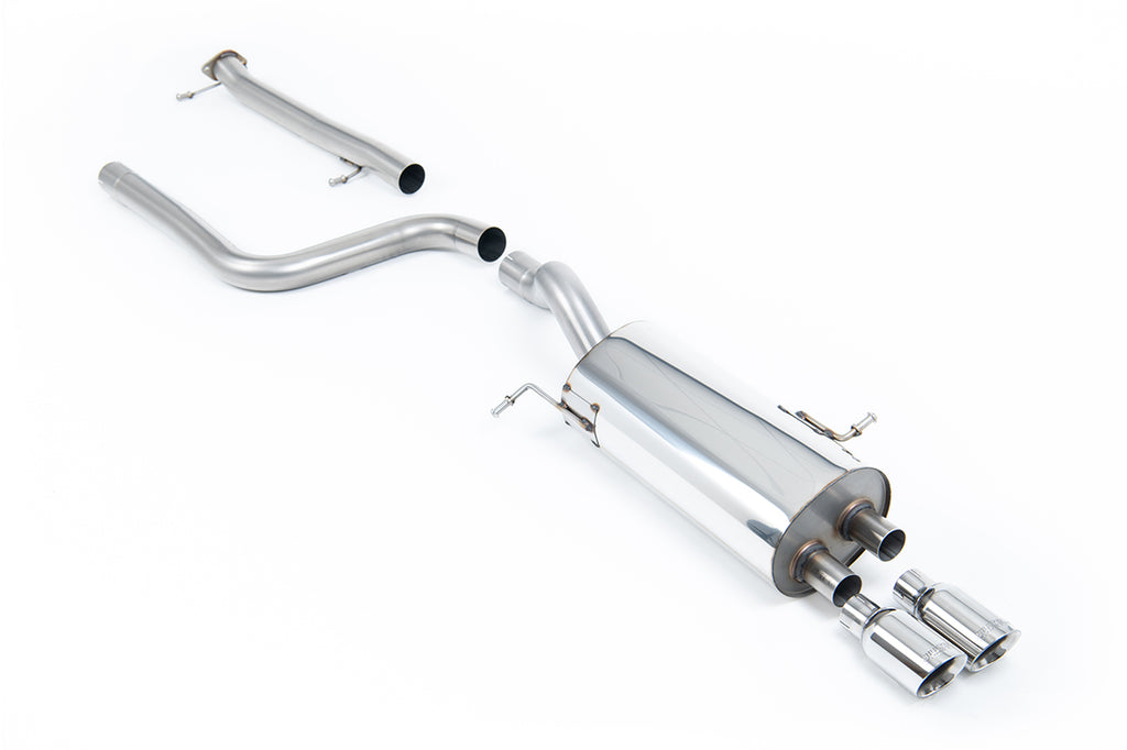 Milltek Non-Resonated Cat-Back Exhaust for Ford Fiesta MK7 ST, Polished Tips