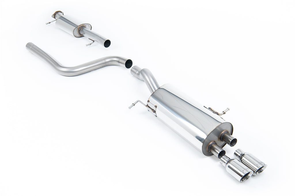 Milltek Resonated Cat-Back Exhaust for Ford Fiesta MK7 ST, Polished Tips