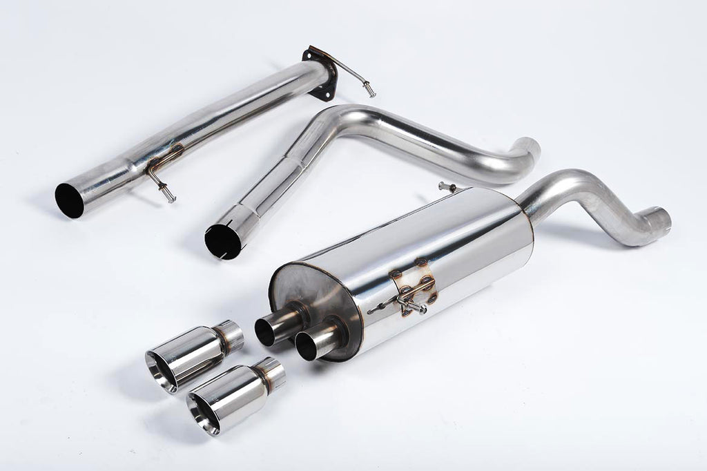Milltek Non-Resonated Race Cat-Back Exhaust for Ford Fiesta MK7 ST, Polished Tips