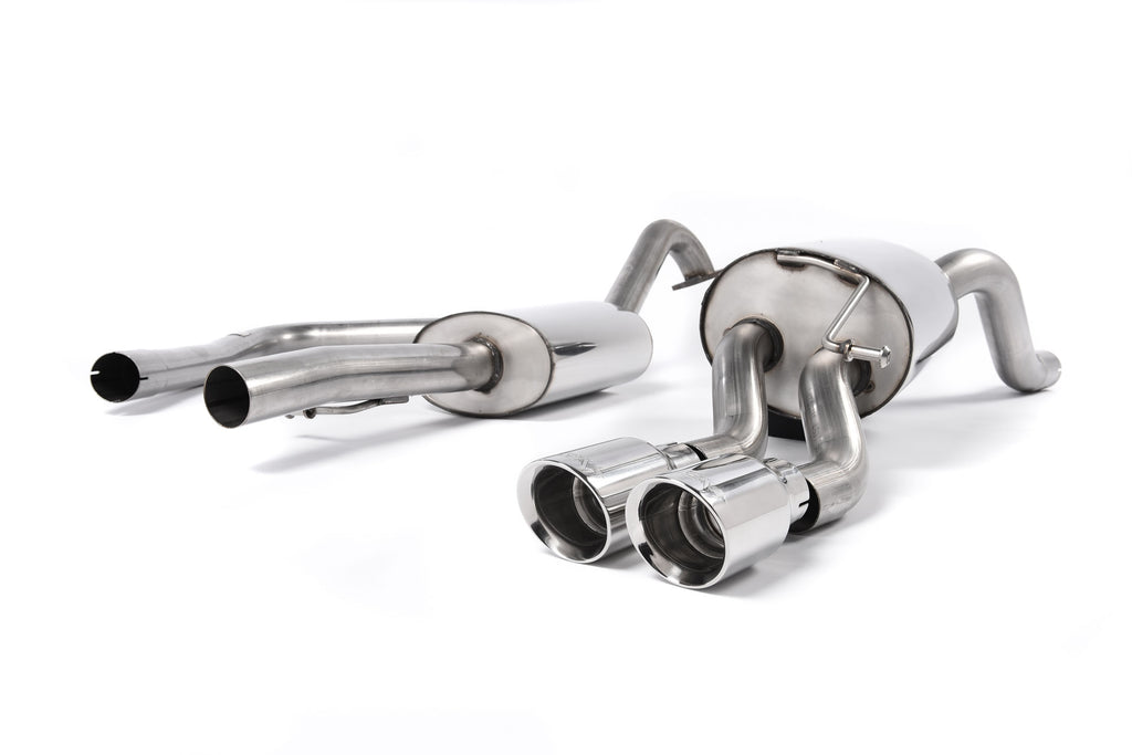 Milltek Resonated Cat-Back Exhaust for Ford Fiesta MK7 Ecoboost, Polished Tips