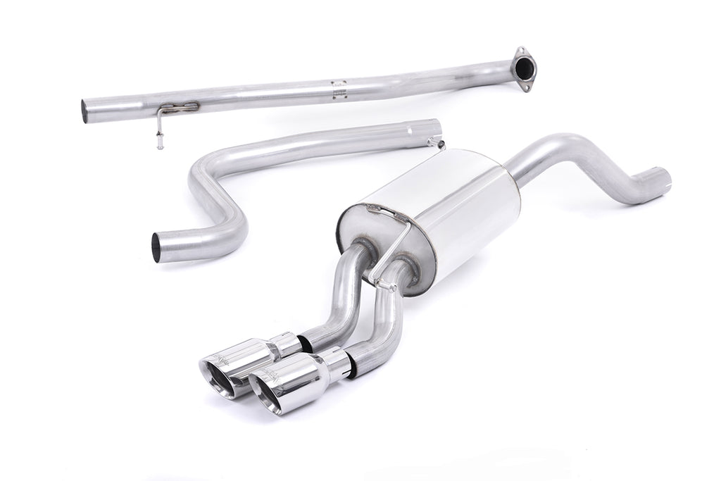 Milltek Non-Resonated Cat-Back Exhaust for Ford Fiesta MK7 Ecoboost, Polished Tips