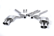 Load image into Gallery viewer, Milltek Non-Resonated Quad-Outlet Cat-Back Exhaust for Ford Mustang 5.0 GT (Roush Valance), Polished Tips