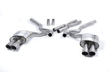 Load image into Gallery viewer, Milltek Non-Resonated Quad-Outlet Cat-Back Exhaust for Ford Mustang 5.0 GT (Roush Valance), Brushed Titanium Tips