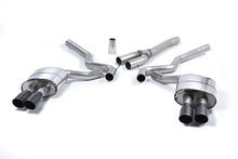 Load image into Gallery viewer, Milltek Non-Resonated Quad-Outlet Cat-Back Exhaust for Ford Mustang S550 2.3 EcoBoost (Roush Valance), Cerakote Black Tips