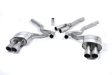 Load image into Gallery viewer, Milltek Non-Resonated Quad-Outlet Cat-Back Exhaust for Ford Mustang S550 2.3 EcoBoost (Roush Valance), Brushed Titanium Tips