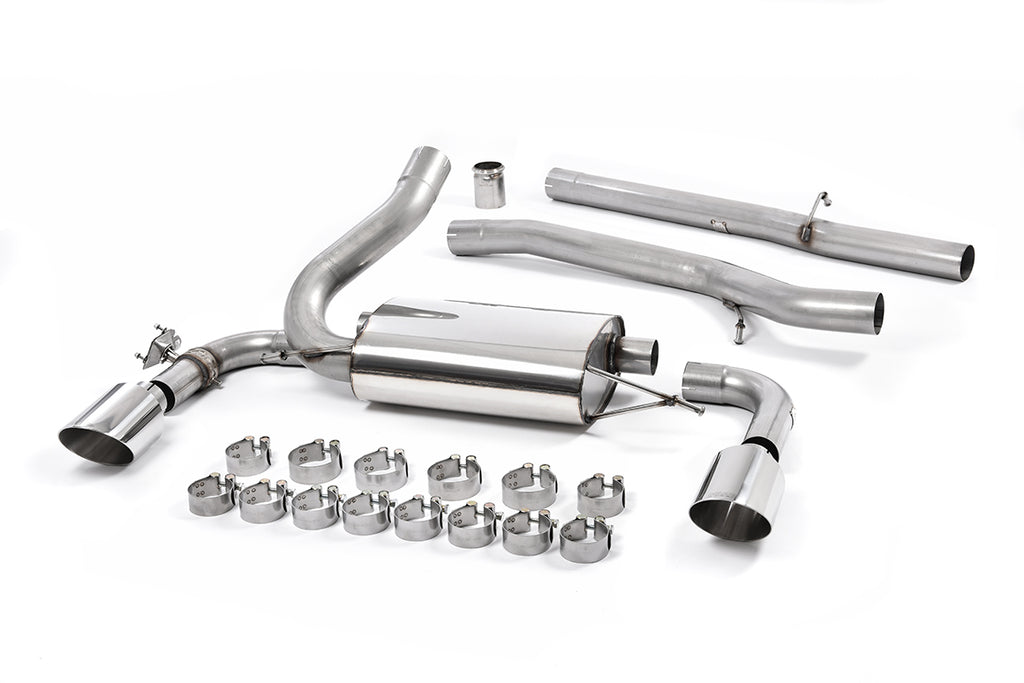 Milltek Non-Resonated Cat-Back Exhaust for Ford Focus MK3 RS, Polished Tips