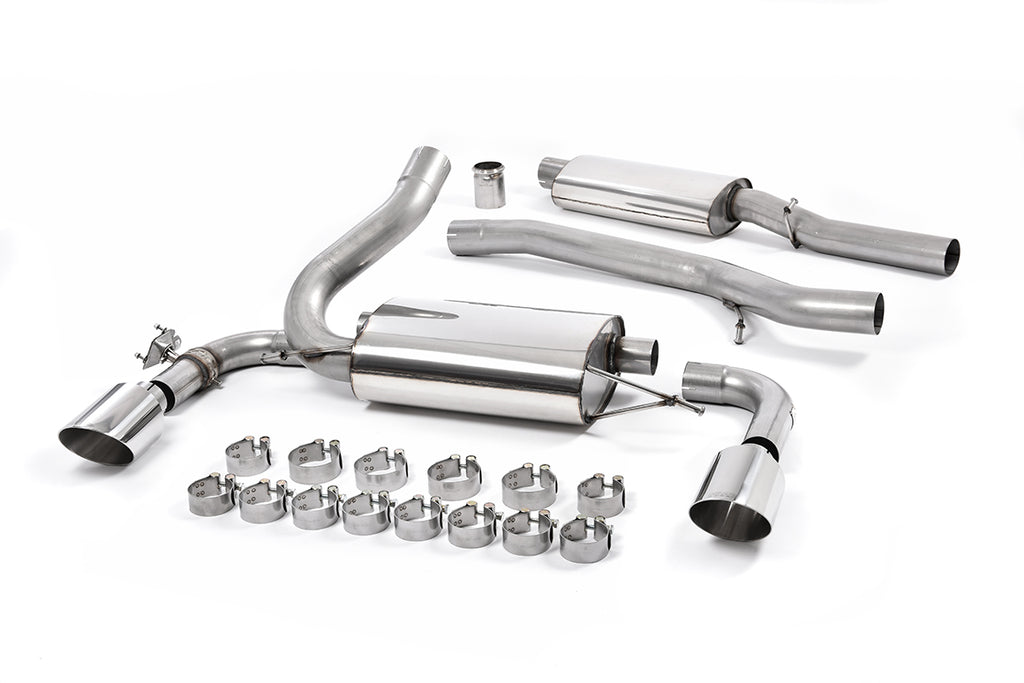 Milltek Resonated Cat-Back Exhaust for Ford Focus MK3 RS, Polished Tips