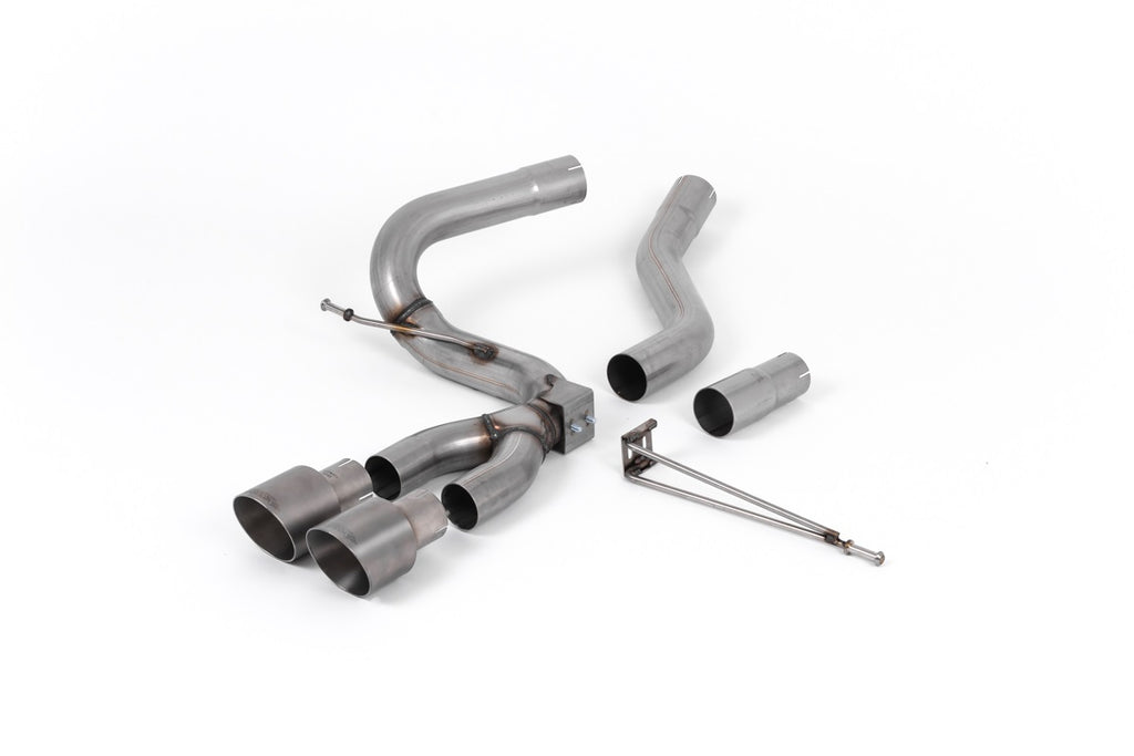 Milltek Cat-Back Exhaust for Ford Focus MK3 ST Diesel, Brushed Titanium Tips