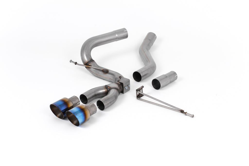 Milltek Cat-Back Exhaust for Ford Focus MK3 ST Diesel, Burnt Titanium Tips