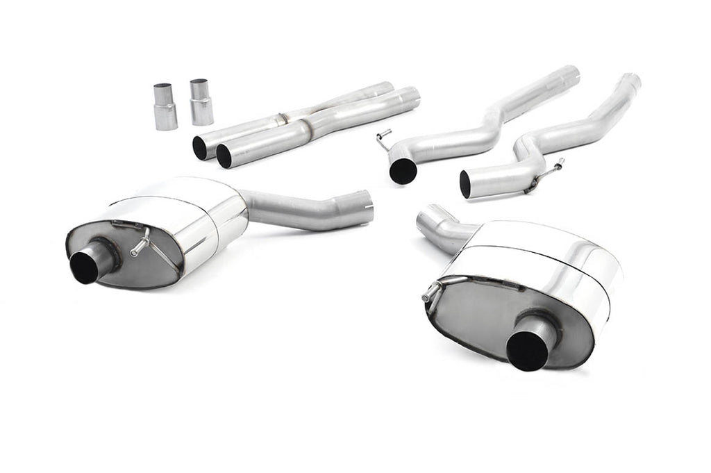 Milltek Non-Resonated Dual-Outlet Cat-Back Exhaust for Ford Mustang 5.0 GT, Burnt Titanium Tips
