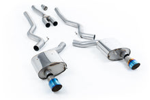 Load image into Gallery viewer, Milltek Non-Resonated Dual-Outlet Cat-Back Exhaust for Ford Mustang S550 2.3 EcoBoost, Burnt Titanium Tips