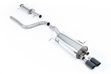 Load image into Gallery viewer, Milltek Resonated Cat-Back Exhaust for Ford Fiesta MK7 ST, Carbon Fibre Tips