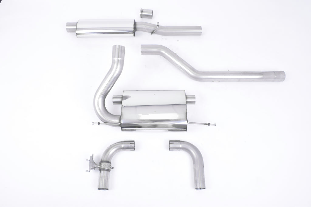 Milltek Resonated Cat-Back Exhaust for Ford Focus MK3 RS, Carbon Fibre Tips