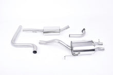 Load image into Gallery viewer, Milltek Resonated Cat-Back Exhaust for Ford Fiesta MK7 1.0T Ecoboost, Carbon Fibre Tips