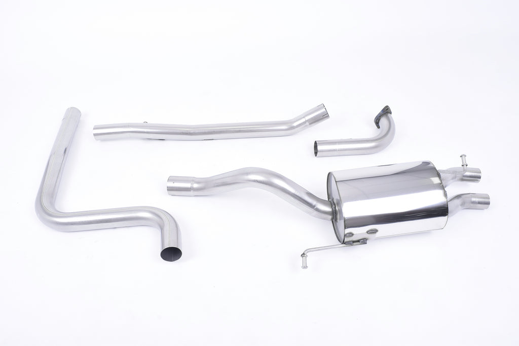 Milltek Non-Resonated Cat-Back Exhaust for Ford Fiesta MK7 Ecoboost, Carbon Fibre Tips