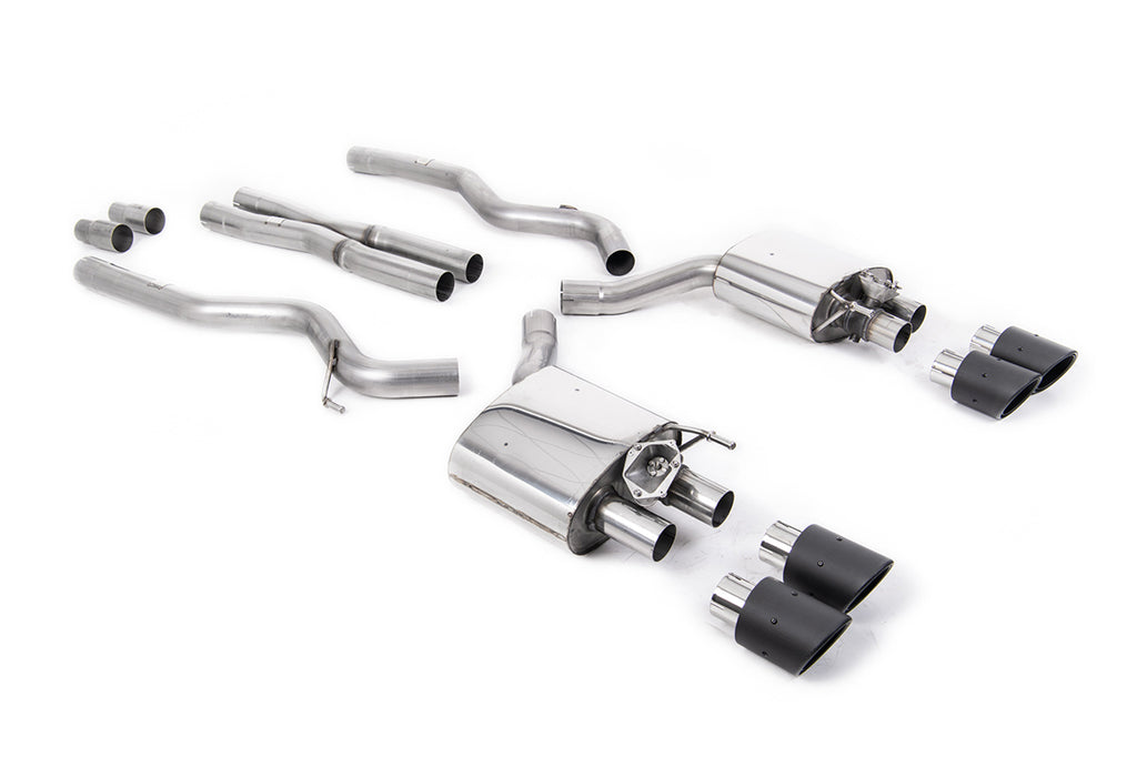 Milltek Cat-Back Exhaust for Ford Mustang 5.0 GT Fastback, Carbon Fibre Tips