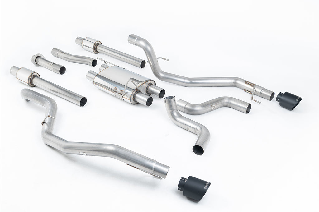 Milltek Cat-Back Exhaust for Ford F150 Raptor Gen 2, Cerakote Black Tips
