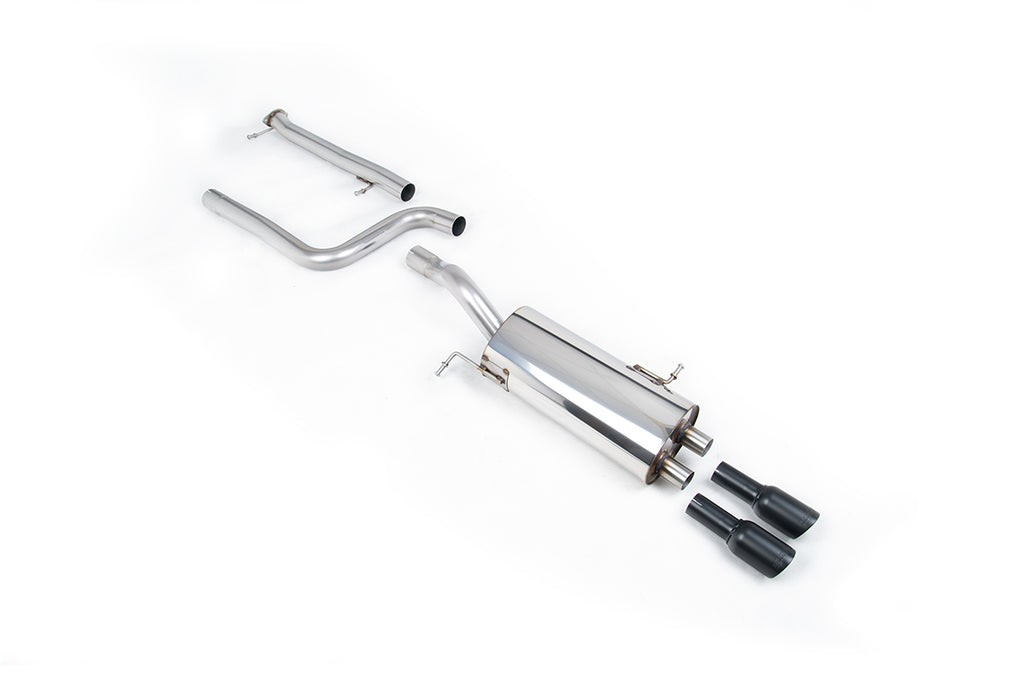 Milltek Non-Resonated Cat-Back Exhaust for Ford Fiesta MK7 ST, Cerakote Black Tips (SSXFD330)