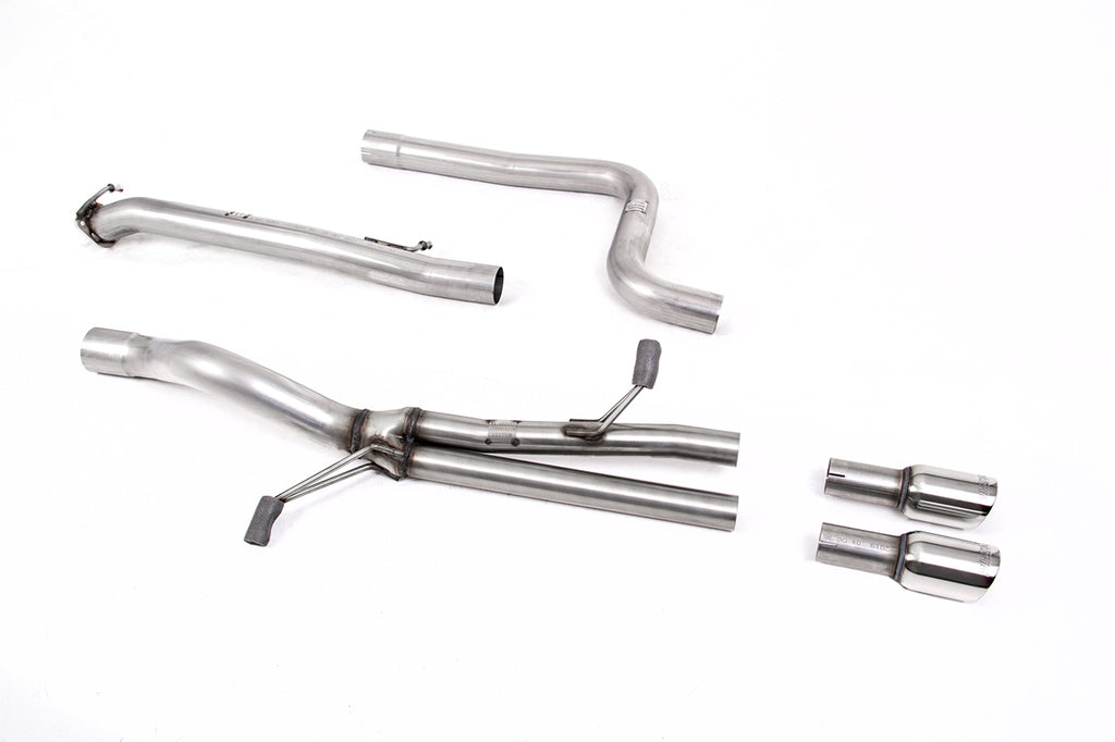 Milltek Straight Through Cat-Back Exhaust for Ford Fiesta MK7 ST, Polished Tips