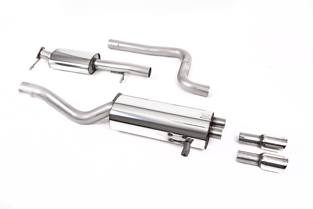 Milltek Resonated Cat-Back Exhaust for Ford Fiesta MK7 ST, Polished Tips (SSXFD344)