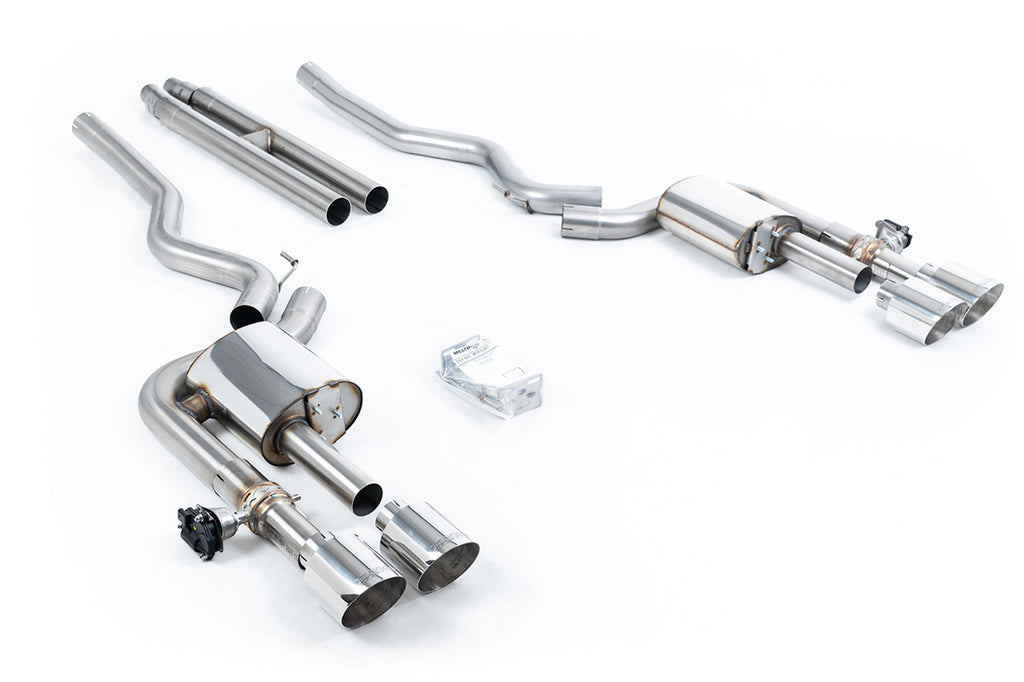 Milltek Active Valved Cat-Back for Ford Mustang 5.0 Dark Horse, Polished Tips