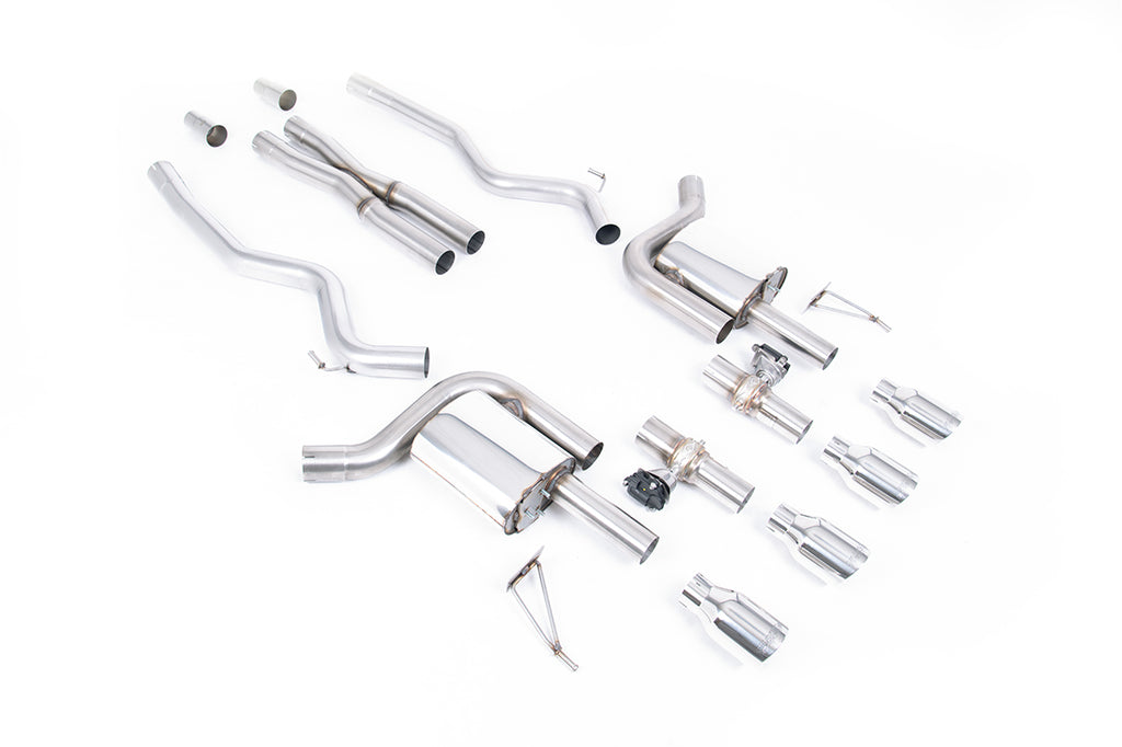 Milltek Valved X-Pipe Cat-Back Exhaust for Ford Mustang S650 GT, Polished Tips