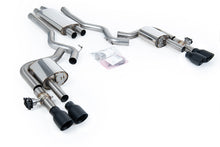 Load image into Gallery viewer, Milltek Valved Resonated Cat-Back for Ford Mustang S550/S650, Cerakote Black Tips