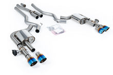 Load image into Gallery viewer, Milltek Valved Non-Resonated Cat-Back for Ford Mustang S650, Burnt Titanium Tips
